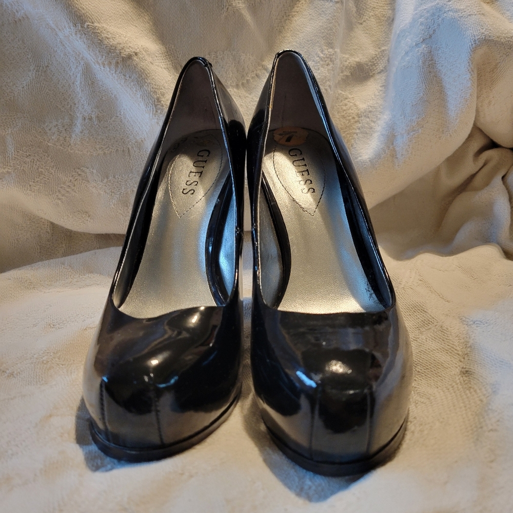 Guess Black Heels Elegant Design